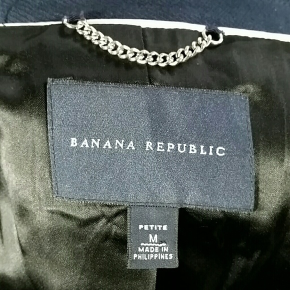 Banana Republic navy blue double breasted jacket - Picture 8 of 8